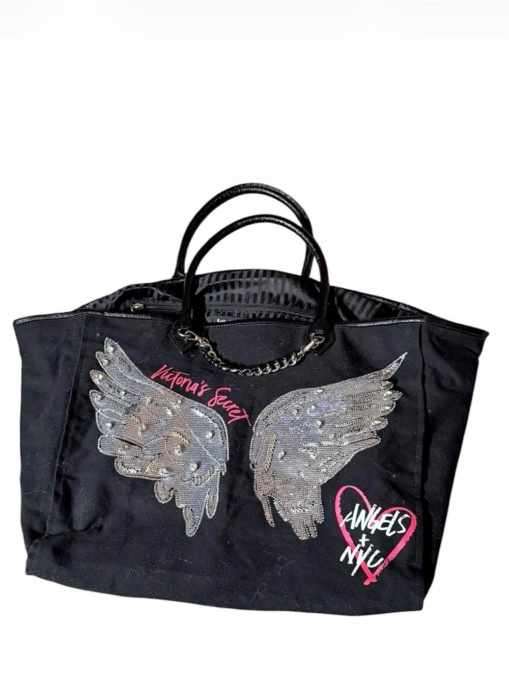 Victoria's Secret Angels & NYC Black Tote Bag